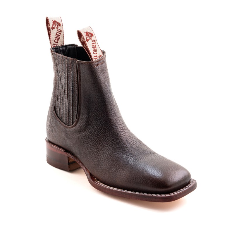 BOTIN EL CANELO CAISSON SQUARE NOGALES CUERO/INJERTO ESPEJO WELT 3.5CM 16CM