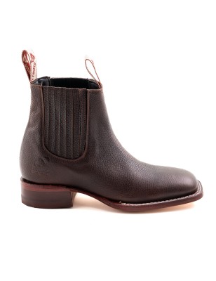 BOTIN EL CANELO CAISSON SQUARE NOGALES CUERO/INJERTO ESPEJO WELT 3.5CM 16CM