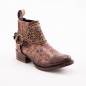 BOTIN CABORCA PIEL DE RES ROSAS H-SICILY