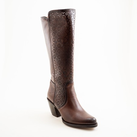 BOTA RIO GRANDE SUNSET 7038PD LAU-02 LAURA CUERO ROSAS WELT 7CM 40CM