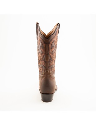 BOTA RIO GRANDE CRAZY 5053PD LS-20 SAMANTHA CUERO ROSAS WELT 4.5CM 30CM