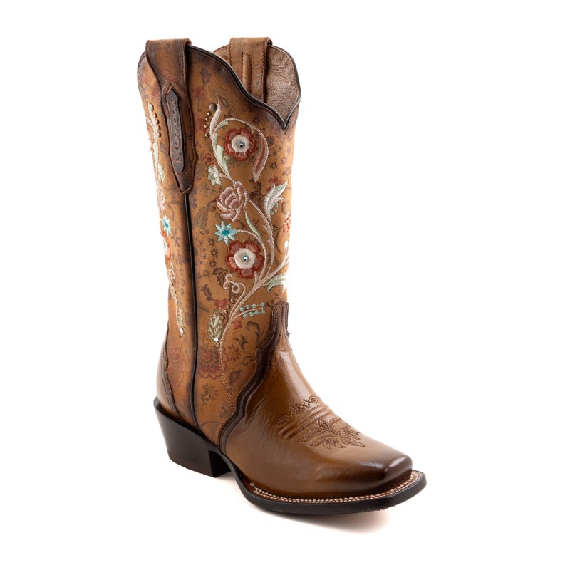 BOTA RIO GRANDE SUATY LIGA 5053PD PAC-01 PAMELA CUERO ROSAS WELT 5CM 33CM