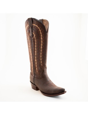 BOTA RIO GRANDE CRAZY H56 KATY-05 KATYA CUERO ROSAS WELT 4.5CM 41CM