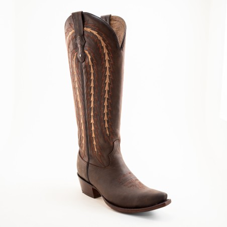 BOTA RIO GRANDE CRAZY H56 KATY-05 KATYA CUERO ROSAS WELT 4.5CM 41CM