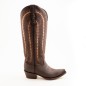 BOTA RIO GRANDE CRAZY H56 KATY-05 KATYA CUERO ROSAS WELT 4.5CM 41CM
