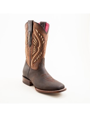 BOTA RIO GRANDE CRAZY 3546PD POSA-17 MARIPOSA CUERO ROSAS WELT 3.5CM 28CM