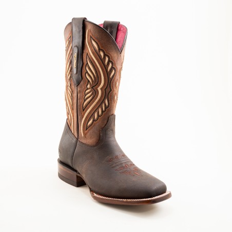 BOTA RIO GRANDE CRAZY 3546PD POSA-17 MARIPOSA CUERO ROSAS WELT 3.5CM 28CM