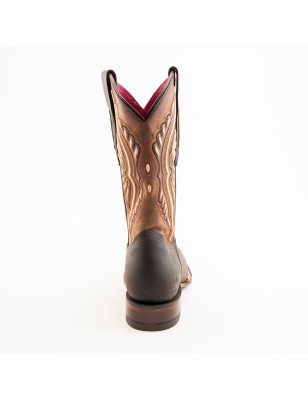 BOTA RIO GRANDE CRAZY 3546PD POSA-17 MARIPOSA CUERO ROSAS WELT 3.5CM 28CM
