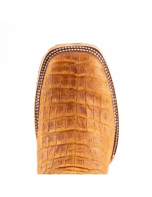 BOTA ROBERT PIEL GRABADA TIPO COCODRILO BELLY QAH-0562