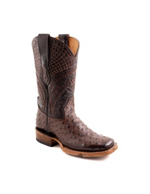 BOTA ROBERT PIEL GRABADA TIPO AVESTRUZ QAH-050