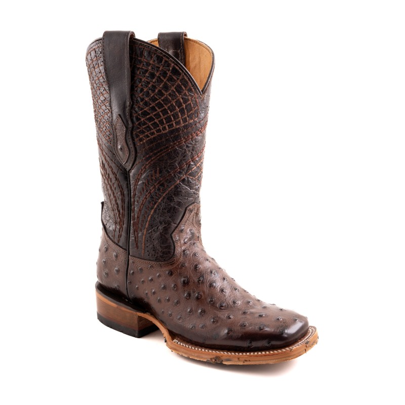BOTA ROBERT PIEL GRABADA TIPO AVESTRUZ QAH-050