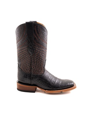 BOTA ROBERT PIEL GRABADA TIPO COCODRILO BELLY QAH-061