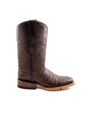 BOTA ROBERT PIEL GRABADA TIPO COCODRILO BELLY QAH-060