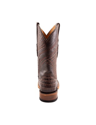 BOTA ROBERT PIEL GRABADA TIPO COCODRILO BELLY QAH-060