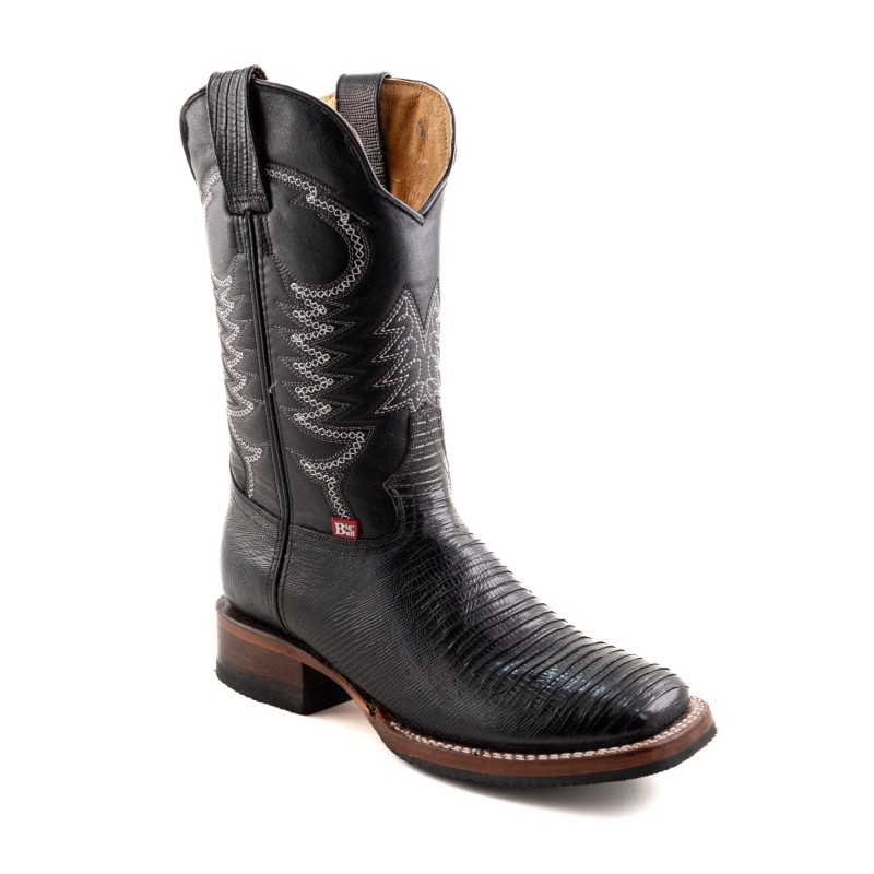 BOTA BIG BULL PIEL GRABADA TIPO LIZARD 5100 51722 OMAR