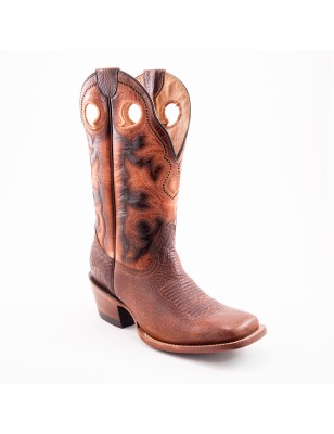 BOTA RIO GRANDE BULL HIDE COMANCHE H972 OV-127 OKLAHOMA CUERO CABALLOS WELT 5.5CM 30CM
