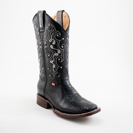 BOTA BIG BULL PIEL GRABADA TIPO  LIZARD 5100 51334 YARELI