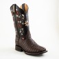 BOTA BIG BULL PIEL GRABADA TIPO COLA DE COCODRILO 5100 51391 YARELI