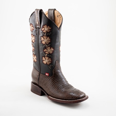 BOTA BIG BULL PIEL GRABADA TIPO LIZARD 5100 51334 YARELI