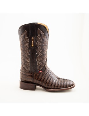BOTA BIG BULL PIEL GRABADA TIPO COCODRILO 5100 51820 OMAR