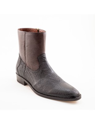 BOTIN CASIMIRO WEST PIEL DE TIBURON ORIGINAL  APLICACIONES DE VENADO 44003TD