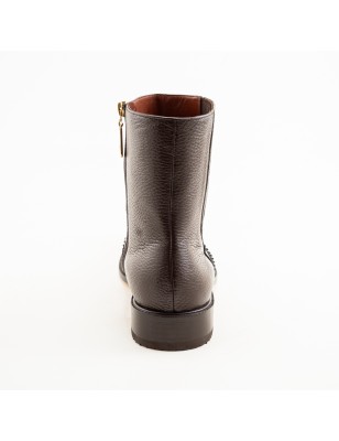 BOTIN CASIMIRO WEST PIEL DE SERPIENTE PITÓN ORIGINAL CON APLICACIONES DE VENADO 86675PD