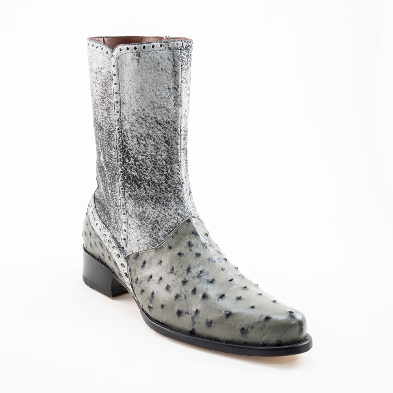BOTA CASIMIRO WEST PIEL DE AVESTRUZ ORIGINAL 27601OB