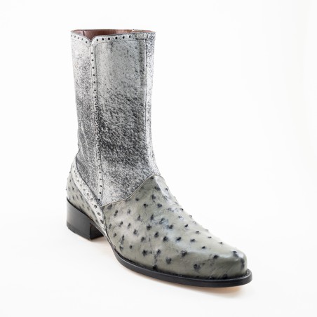 BOTA CASIMIRO WEST PIEL DE AVESTRUZ ORIGINAL 27601OB