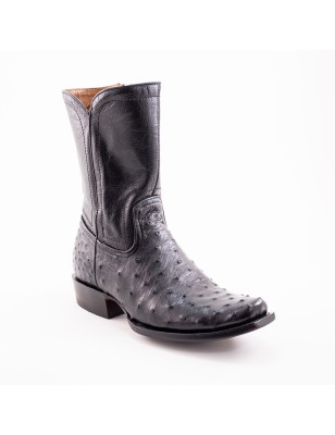 BOTA RIO GRANDE AVESTRUZ ORIGINAL RAMIRO - 2 MAT-16 MATHIEU 1942 CUERO TPU WELT 4CM 25CM