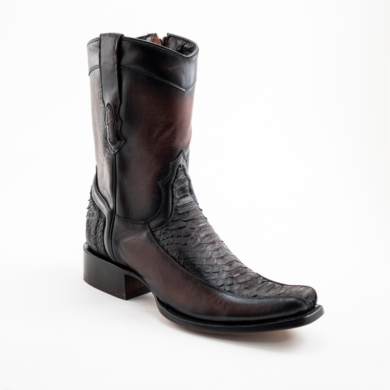 BOTA CABORCA PIEL DE SEPIENTE PITÓN NOBUCK ORIGINAL H-2D HAG578 Ñ