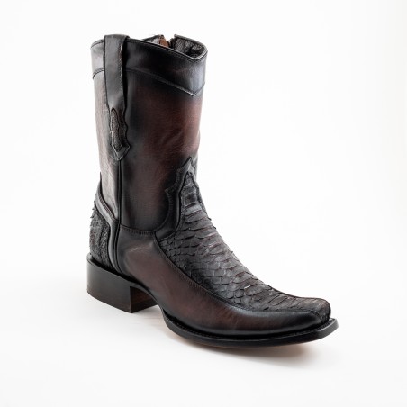 BOTA CABORCA PIEL DE SEPIENTE PITÓN NOBUCK ORIGINAL H-2D HAG578 Ñ