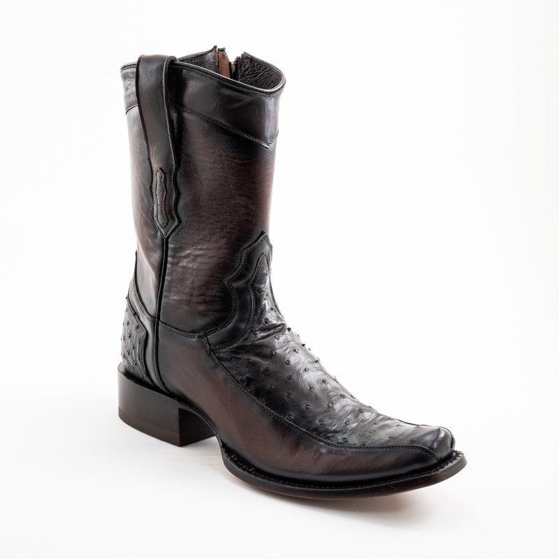 BOTA CABORCA  PIEL DE AVESTRUZ ORIGINAL H-2D HAG578 P