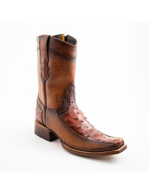 BOTA CABORCA PIEL DE AVESTRUZ ORIGINAL H-2D HAG578 C
