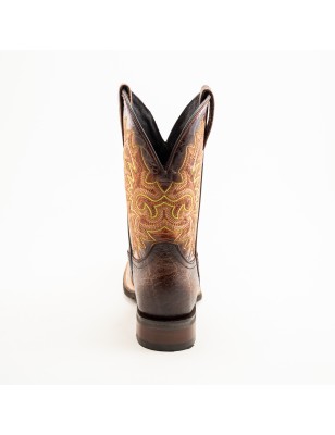 BOTA CABORCA PIEL GRABADA TIPO ELEFANTE H-53 D HEA611 D PU