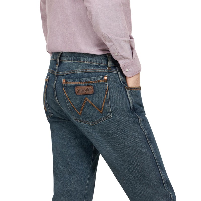 PANTALON WRANGLER 112358768 MEZCLILLA SLIM BOOT RETRO LARGO 32