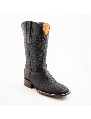 BOTA BIG BULL PIEL GRABADA TIPO SERPIENTE PITÓN 5100 51721 OMAR