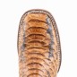 BOTA BIG BULL PIEL GRABADA TIPO SERPIENTE PITÓN 5100 51897 OMAR