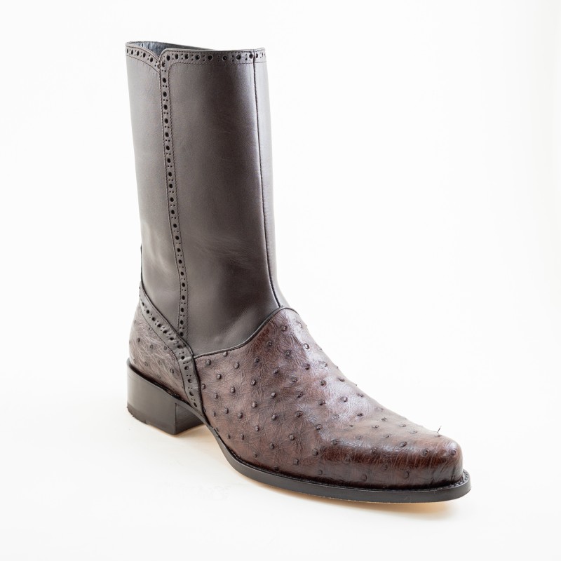 BOTA CASIMIRO WEST PIEL DE AVESTRUZ ORIGINAL 276010B