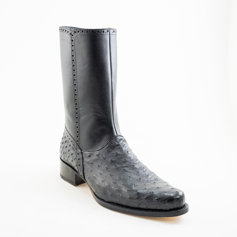 BOTA CASIMIRO WEST PIEL DE AVESTRUZ ORIGINAL 276010B