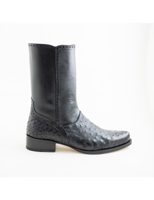 BOTA CASIMIRO WEST PIEL DE AVESTRUZ ORIGINAL 276010B