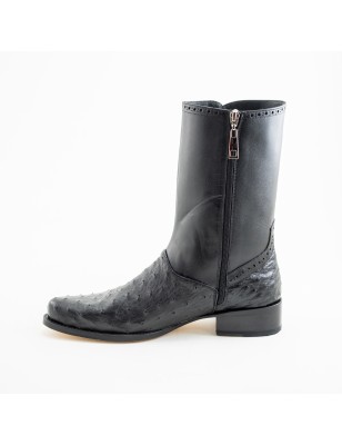 BOTA CASIMIRO WEST PIEL DE AVESTRUZ ORIGINAL 276010B