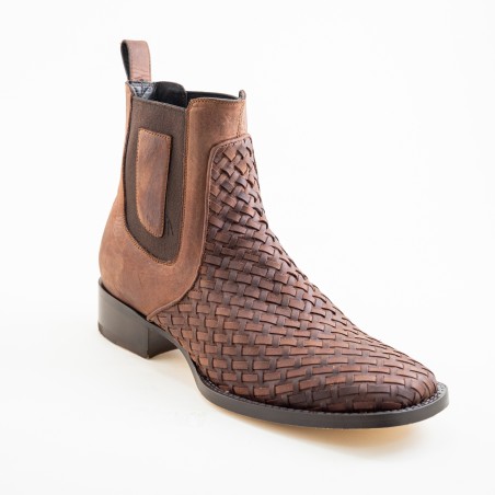 BOTIN CASIMIRO WEST PIEL TEJIDA GRASO 46501XN