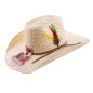 SOMBRERO VALTIERRA CUERNOS CHUECOS TELAR 100X ORIGINAL LISO 10.5CM 12.5CM CONEJO