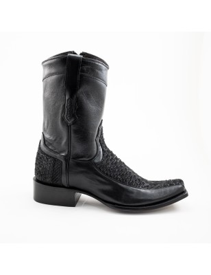 BOTA CABORCA PIEL DE SERPIENTE PITÓN NOBUCK ORIGINAL H-2D HAG578 N