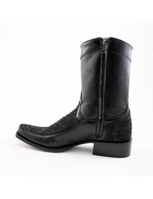 BOTA CABORCA PIEL DE SERPIENTE PITÓN NOBUCK ORIGINAL H-2D HAG578 N
