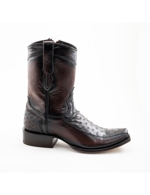 BOTA CABORCA  PIEL DE AVESTRUZ ORIGINAL H-2D HAG578 P