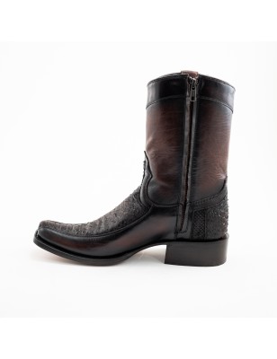 BOTA CABORCA PIEL DE SEPIENTE PITÓN NOBUCK ORIGINAL H-2D HAG578 Ñ