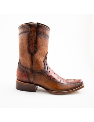 BOTA CABORCA PIEL DE AVESTRUZ ORIGINAL H-2D HAG578 C