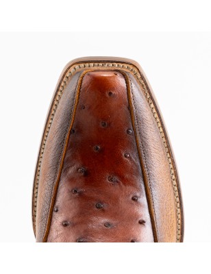 BOTA CABORCA PIEL DE AVESTRUZ ORIGINAL H-2D HAG578 C