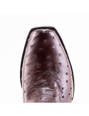 BOTA RIO GRANDE AVESTRUZ ORIGINAL RAMIRO - 2 MAT-15 MATHIEU 1942 CUERO TPU WELT 4CM 25CM